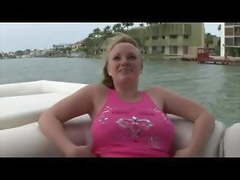 Nude Beach - Big Boob Blond Exhibitionist - Boat Show