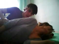 Amateur College Teens Dorm Room Fun